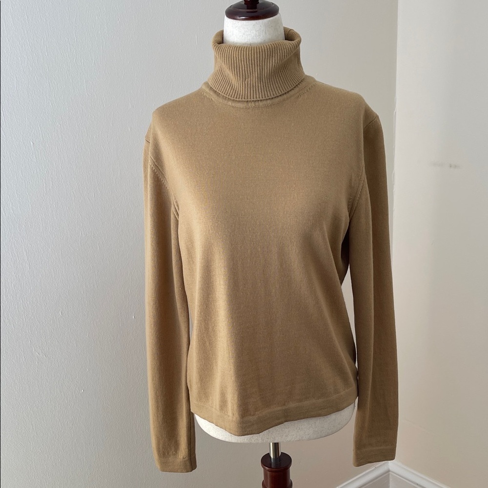 Vintage Lord & Taylor Italian Merino Wool Turtleneck Sweater M
